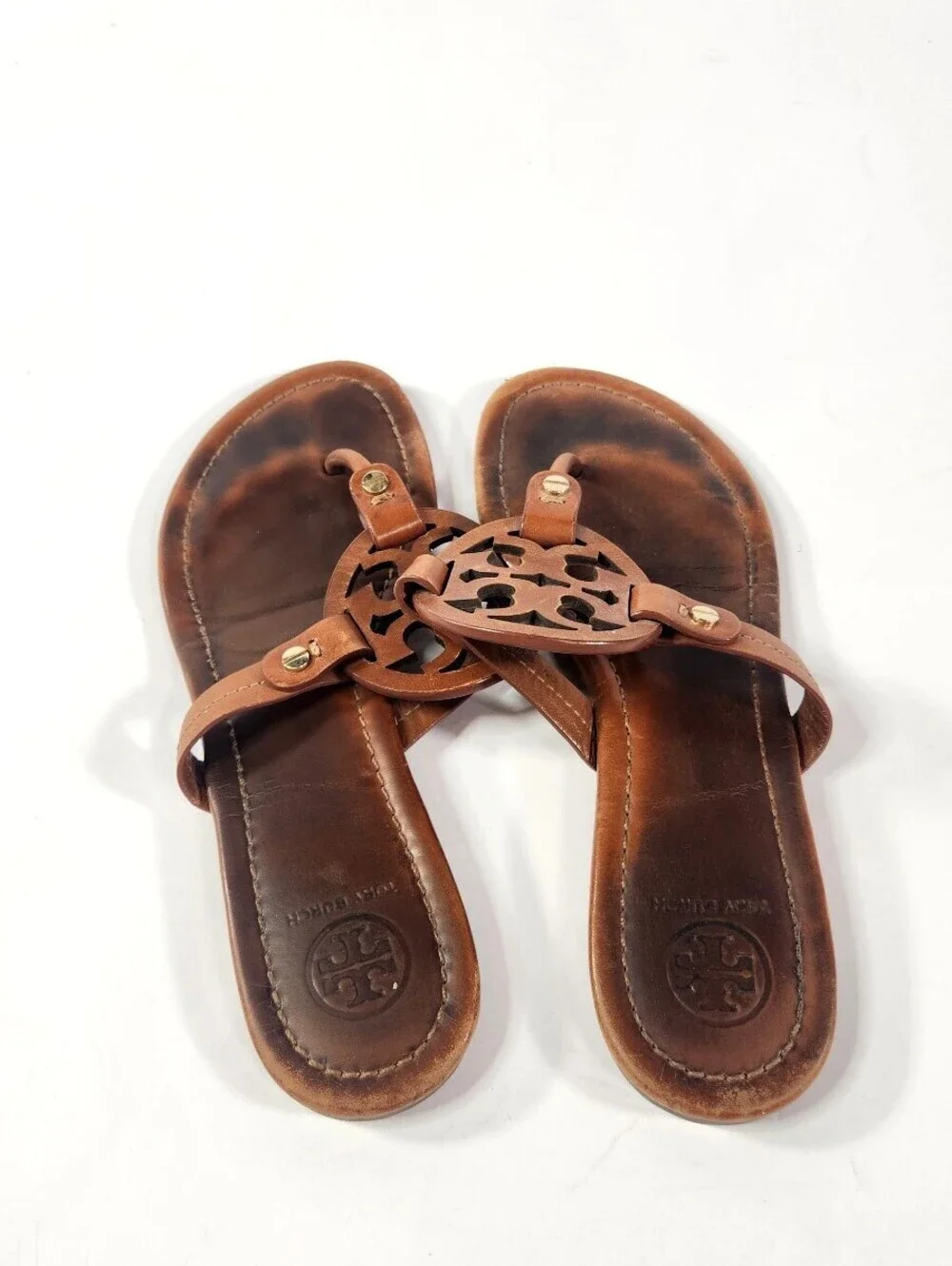 Tory Burch Miller Brown Sandals Size 7.5
